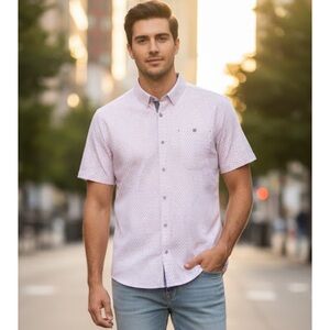 7 Diamonds Soft Pink Button Down Shirt